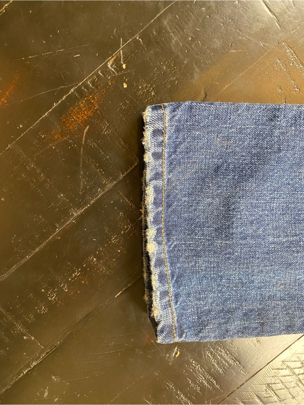 Pierre Balmain Men's Straight-Leg Distressed Denim Jeans in Blue - Picture 15 of 16